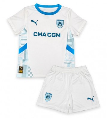Olympique de Marseille Mason Greenwood #10 Hjemmebanetrøje Børn 2024-25 Kortærmet (+ Korte bukser)